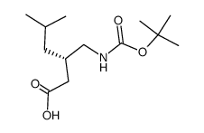 Boc-S-pregabalin Structure