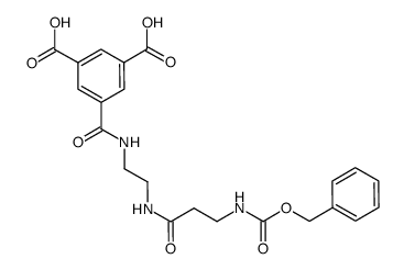 5-[2-(3-benzyloxycarbonylamino-propionylamino)-ethylcarbamoyl]-isophthalic acid结构式