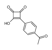 3-(4-acetylphenyl)-4-hydroxycyclobut-3-ene-1,2-dione Structure