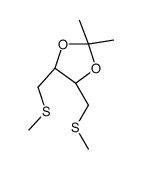 (4R,5R)-2,2-dimethyl-4,5-bis(methylsulfanylmethyl)-1,3-dioxolane Structure