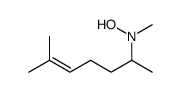 N-methyl-N-(6-methylhept-5-en-2-yl)hydroxylamine Structure