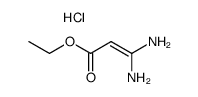 3,3-diamino-acrylic acid ethyl ester hydrochloride Structure