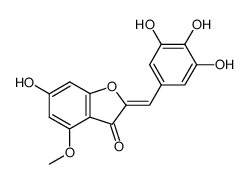 6-hydroxy-4-methoxy-2-(3,4,5-trihydroxy-benzylidene)-benzofuran-3-one结构式