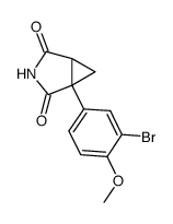 1-(3-Brom-4-methoxyphenyl)-1,2-cyclopropandicarboximid Structure