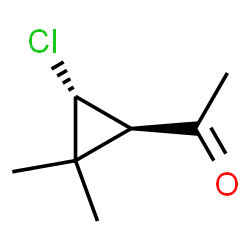 Ethanone, 1-(3-chloro-2,2-dimethylcyclopropyl)-, trans- (9CI)结构式