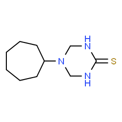 5-Cycloheptyl-1,4,5,6-tetrahydro-1,3,5-triazine-2-thiol Structure