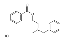 2-benzoyloxyethyl-benzyl-methylazanium,chloride Structure