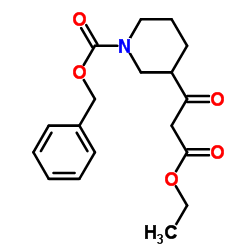 benzyl 3-(3-ethoxy-3-oxopropanoyl)piperidine-1-carboxylate Structure