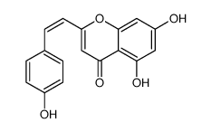 5,7-dihydroxy-2-[2-(4-hydroxyphenyl)ethenyl]chromen-4-one Structure