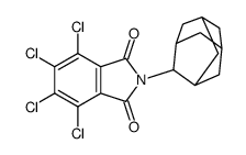 3,4,5,6-tetrachloro-N-(tricyclo[3.3.1.13,7]dec-2-yl)phthalimide结构式