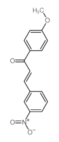 1-(4-methoxyphenyl)-3-(3-nitrophenyl)prop-2-en-1-one结构式