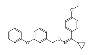 Cyclopropyl-(4-methoxy-phenyl)-methanone O-(3-phenoxy-benzyl)-oxime Structure