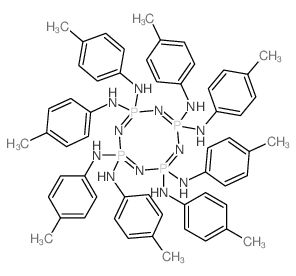 1,3,5,7,2,4,6,8-Tetrazatetraphosphocine,2,2,4,4,6,6,8,8-octahydro-2,2,4,4,6,6,8,8-octa-p-toluidino- (7CI,8CI) Structure