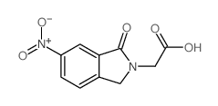 (6-Nitro-1-oxo-1,3-dihydro-2H-isoindol-2-yl)acetic acid结构式