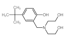 Phenol, 2-[[bis (2-hydroxyethyl)amino]methyl]-4-(1,1-dimethylethyl)-结构式