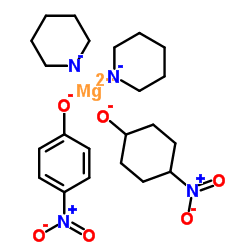 Magnesium,bis(4-nitrophenolato-O1)bis(pyridine)-, (T-4)- (9CI) Structure