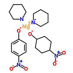 Magnesium,bis(4-nitrophenolato-O1)bis(pyridine)-, (T-4)- (9CI)结构式