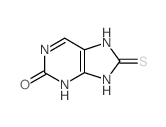 2H-Purin-2-one,3,7,8,9-tetrahydro-8-thioxo- Structure