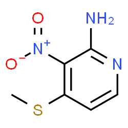 4-(METHYLTHIO)-3-NITROPYRIDIN-2-AMINE结构式