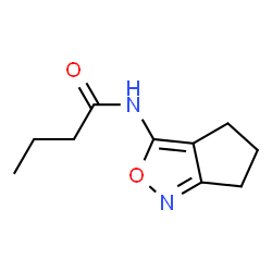 Butanamide, N-(5,6-dihydro-4H-cyclopent[c]isoxazol-3-yl)- (9CI)结构式