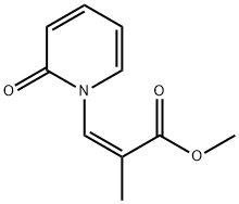 2-Propenoic acid, 2-methyl-3-(2-oxo-1(2H)-pyridinyl)-, methyl ester, (Z)- (9CI)结构式