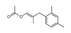 1-Acetoxy-2-methyl-3-(2,4-dimethyl-phenyl)-propen-(1) Structure