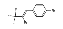 2-Brom-1-(4-bromphenyl)-3,3,3-trifluor-prop-1-en Structure