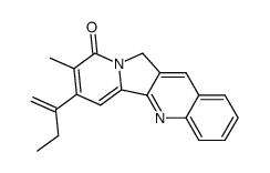 7-(but-1-en-2-yl)-8-methylindolizino[1,2-b]quinolin-9(11H)-one Structure