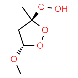 Hydroperoxide, (3R,5R)-5-methoxy-3-methyl-1,2-dioxolan-3-yl, rel- (9CI)结构式