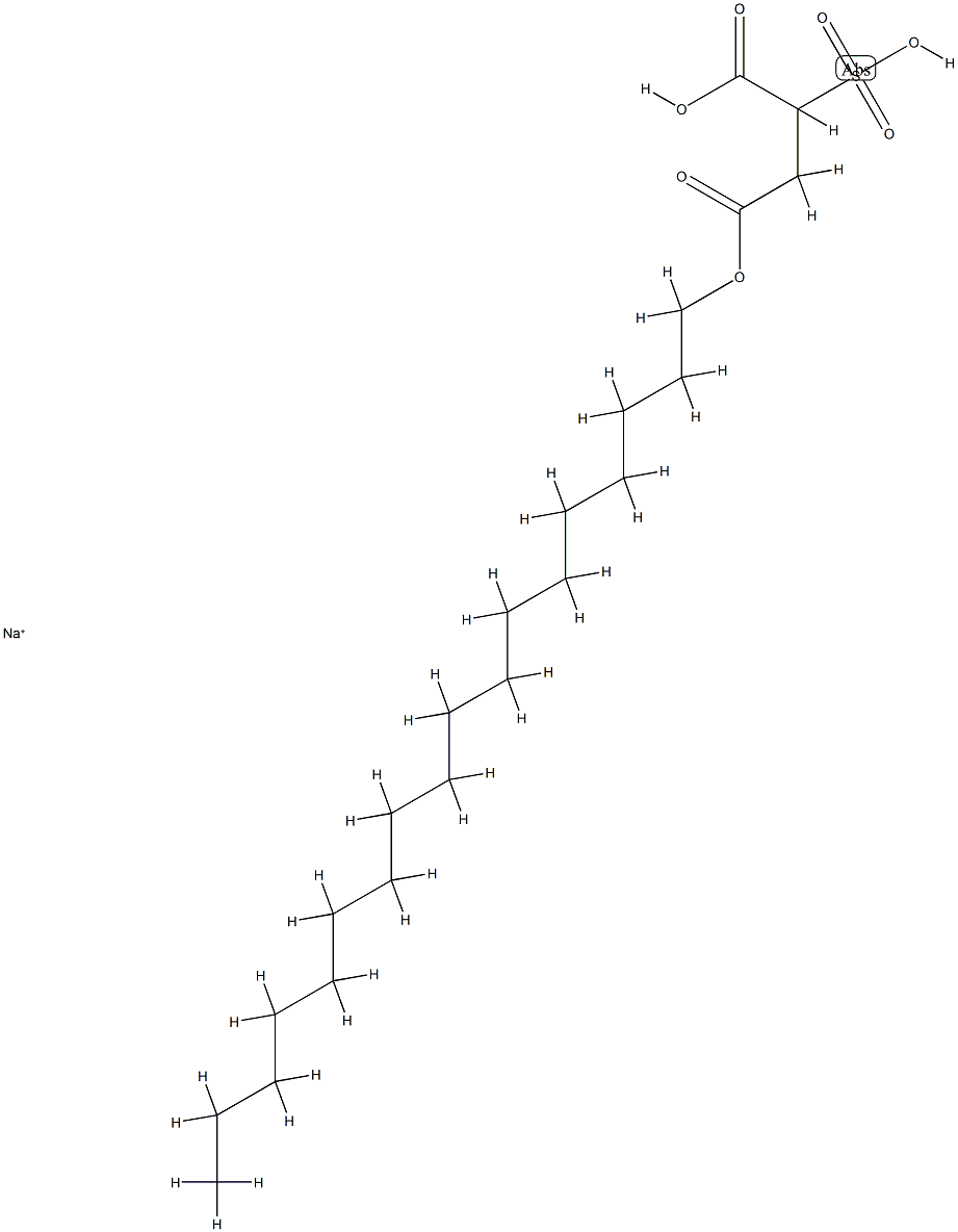 sodium C-octadecyl 2-sulphosuccinate Structure