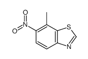 Benzothiazole, 7-methyl-6-nitro- (9CI) Structure