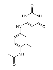 N-[4-(2,6-Dioxo-1,2,3,6-tetrahydro-pyrimidin-4-ylamino)-2-methyl-phenyl]-acetamide结构式