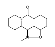 1,11b-dimethyldodecahydro-1H,6H-isoxazolo[3,4,5-de]pyrido[1,2-b]isoquinolin-6-one结构式