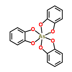 Tris[1,2-benzenediolato(2-)-κ2O1,O2]arsenate(1-)结构式