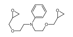 N,N-Bis[2-(oxiranylmethoxy)ethyl]aniline结构式