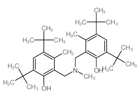Phenol,2,2'-[(methylimino)bis(methylene)]bis[4,6-bis(1,1-dimethylethyl)-3-methyl-(9CI) Structure