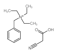 benzyl-triethyl-azanium; 2-cyanoacetic acid picture