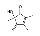 2,3,5-trimethyl-4-methylene-5-hydroxycyclopentenone Structure