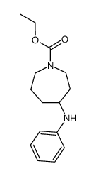 1-(carbethoxy)-4-anilinoperhydroazepine结构式