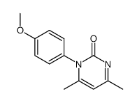 1-(4-methoxyphenyl)-4,6-dimethylpyrimidin-2(1H)-one结构式