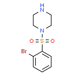 1-[(2-BROMOPHENYL)SULFONYL]PIPERAZINE Structure