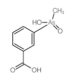 3-(hydroxy-methyl-arsoryl)benzoic acid structure
