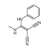 2-[anilino(methylamino)methylidene]propanedinitrile结构式