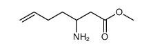 6-Heptenoic acid,3-amino-,methyl ester结构式