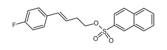 4-(4-fluorophenyl)but-3-en-1-yl naphthalene-2-sulfonate Structure