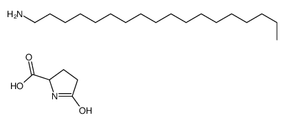 5-oxo-DL-proline, compound with octadecylamine (1:1)结构式