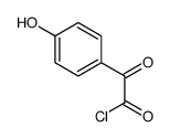 Benzeneacetyl chloride, 4-hydroxy-alpha-oxo- (9CI) Structure