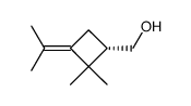 Cyclobutanemethanol, 2,2-dimethyl-3-(1-methylethylidene)-, (1S)- (9CI)结构式