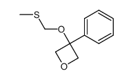 3-((methylthio)methoxy)-3-phenyloxetane Structure