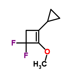 Cyclobutene, 1-cyclopropyl-3,3-difluoro-2-methoxy- (9CI)结构式